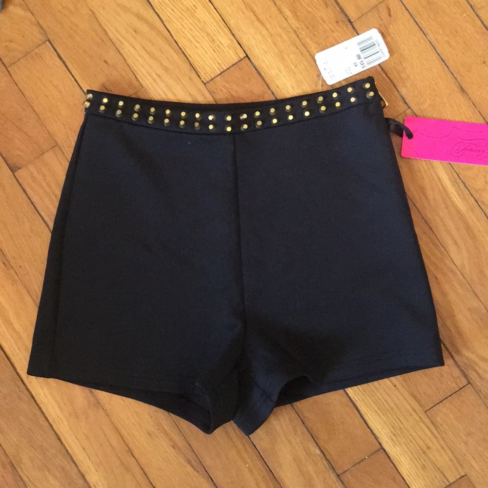 Super high rise spandex studded shorts Forever 21